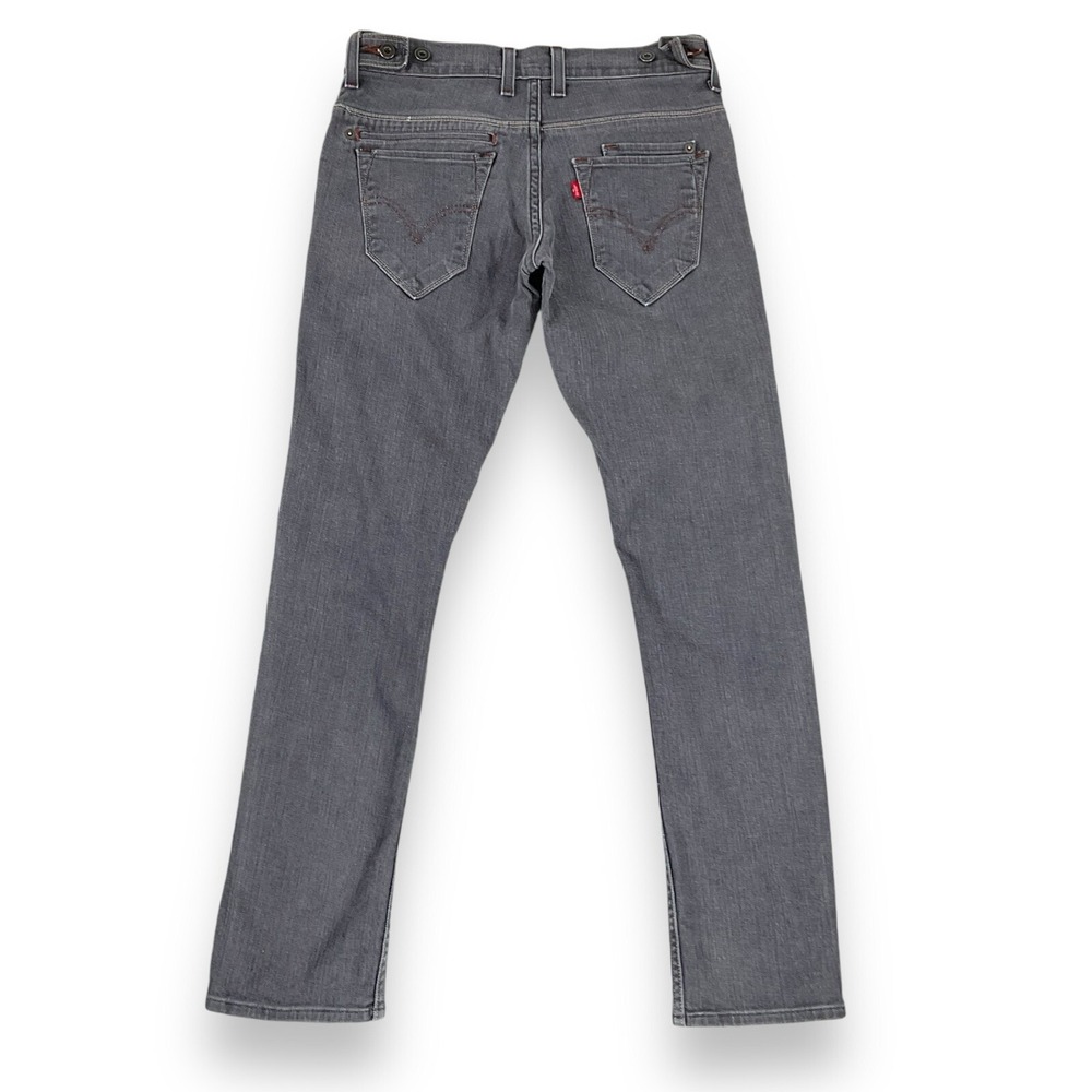 Levis Jeans Men 30x30 (ACTUAL 30x29) Gray 511 Skinny Two Horse Brand Vintage